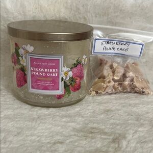 5/$20 Bath & Body Works Strawberry Pound Cake Leftover Wax Melts